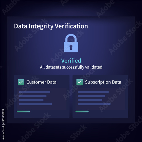 Data Integrity Verification Dashboard with Secure SaaS Validation and Subscription Data Confirmation