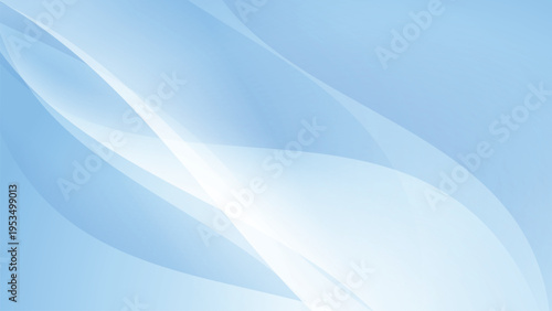 Light blue abstract background with smooth wave shapes and elegant flowing motion.