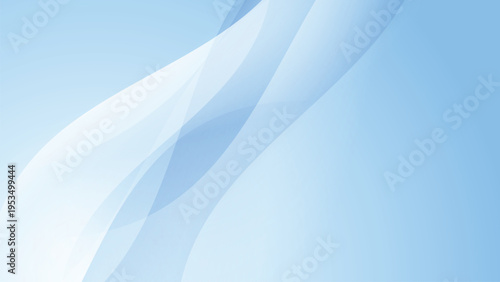 Light blue abstract background with smooth wave shapes and elegant flowing motion.