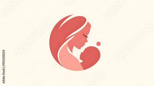 A mother embraces her infant child in a tender and intimate moment, a poignant illustration that captures the essence of motherhood with simplicity and warmth.