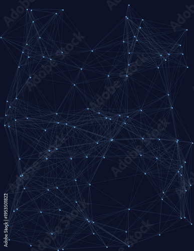 Technology Network Plexus Background with Digital Data Connection Mesh for Website and Presentation