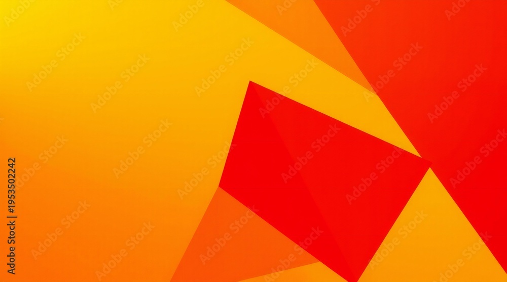 Fototapeta premium Vibrant geometric sunset