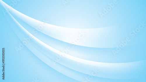 Light blue abstract background with smooth wave shapes and elegant flowing motion.