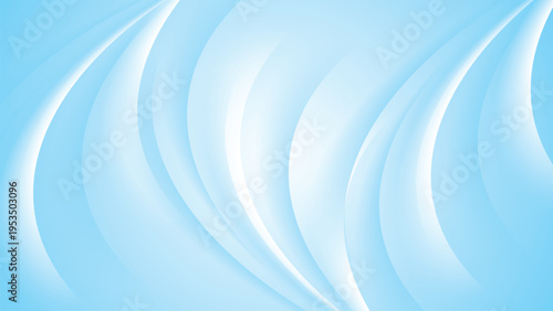 Light blue abstract background with smooth wave shapes and elegant flowing motion.