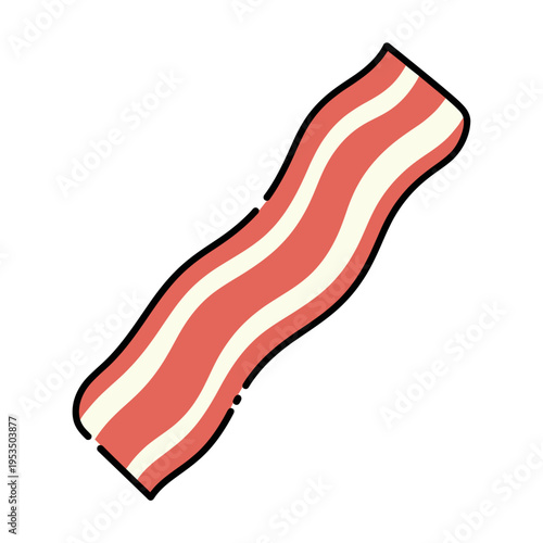 Crispy Streaky Bacon Slice Icon