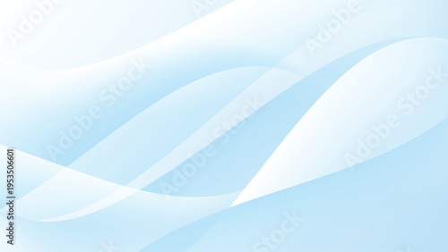 Light blue abstract background with smooth wave shapes and elegant flowing motion.