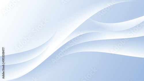 Light blue abstract background with smooth wave shapes and elegant flowing motion.