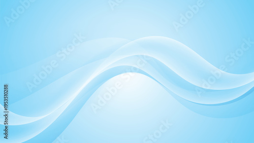 Light blue abstract background with smooth wave shapes and elegant flowing motion.
