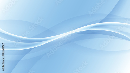 Light blue abstract background with smooth wave shapes and elegant flowing motion.