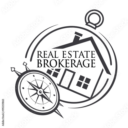 A sleek real estate logo featuring a modern house silhouette with clean lines, symbolizing trust, growth, and stability. Perfect for agencies, property firms, and housing brands.
