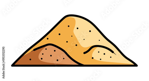 A cartoon illustration of cheese wedge.
