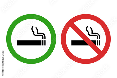 No smoking warning sign icon vector illustration