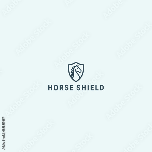 Free Download Horse shield logo style icon design template vector illustration - GFXLoad