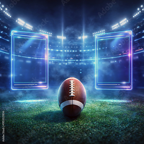 American Football Stadium Night
