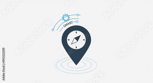 Compass Pinpoint Navigation - A Symbol of Direction and Discovery.