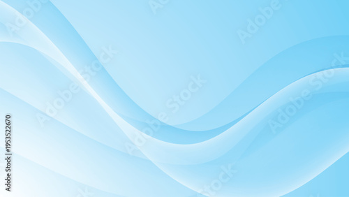 Light blue abstract background with smooth wave shapes and elegant flowing motion.