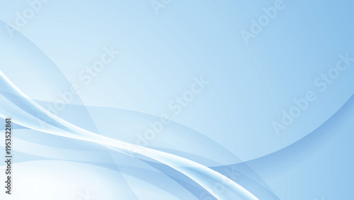 Light blue abstract background with smooth wave shapes and elegant flowing motion.