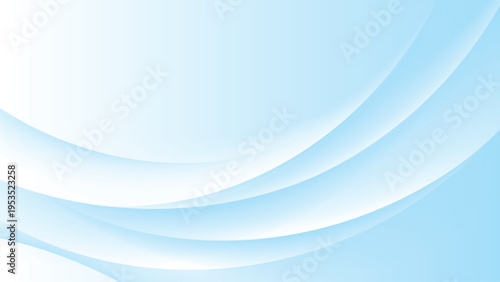 Light blue abstract background with smooth wave shapes and elegant flowing motion.