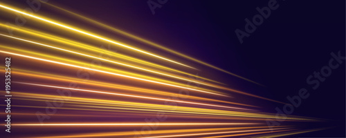 Bright speed trail with rainbow gradient, glowing highlights and smooth transitions vector