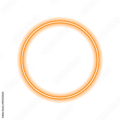 Bright neon halo with multicolor gradient, soft glow and smooth circular edges vector
