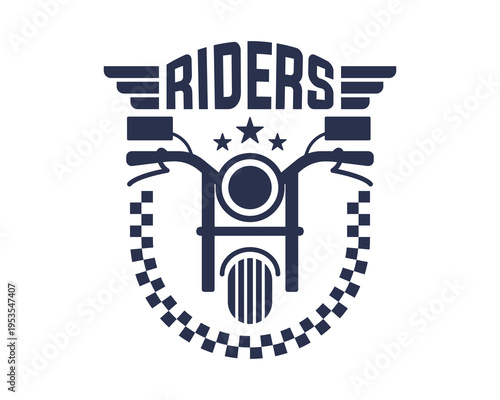 Retro Motorbike Classic Badge Patch Logo Vintage Biker Club