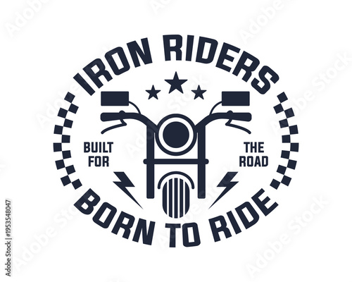 Vintage Cruiser Motorbike Emblem Logo Illustration