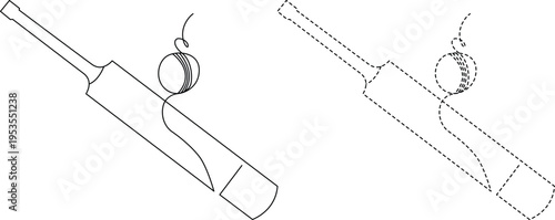 Abstract line drawings of a stylized creature in two contrasting styles Vector