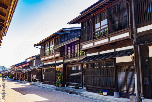 長野県　奈良井宿・古い町並み　