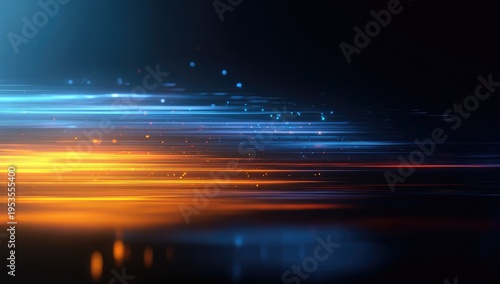 Abstract Light Streaks Motion Blur Background.