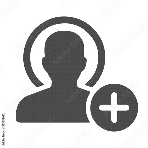 Add User Icon Profile Creation Account Registration and Social Network Symbol