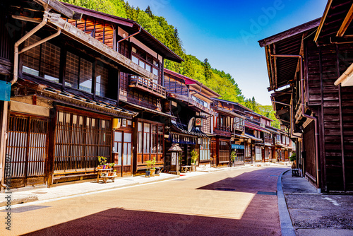 長野県　奈良井宿・古い町並み　