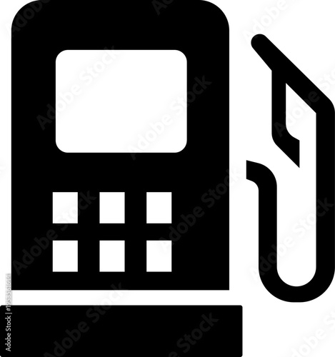 Gas station icon set. Fuel, Gasoline, Diesel, Car fuel, Petrol, Fuel pump nozzle flat and line style icons - stock vector. isolated on transparent background