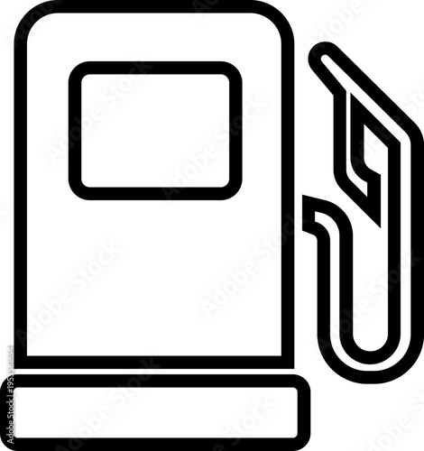 Gas station icon set. Fuel, Gasoline, Diesel, Car fuel, Petrol, Fuel pump nozzle flat and line style icons - stock vector. isolated on transparent background