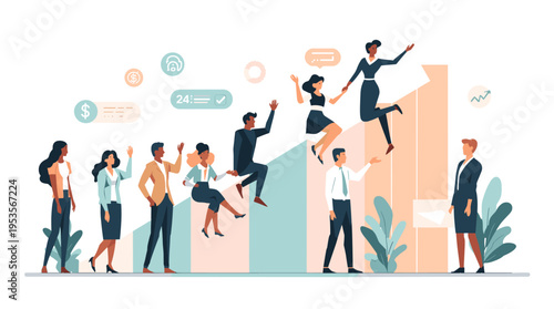 A minimalist illustration conveying progress and forward motion. Ideal for representing journeys, growth, or personal development in marketing materia