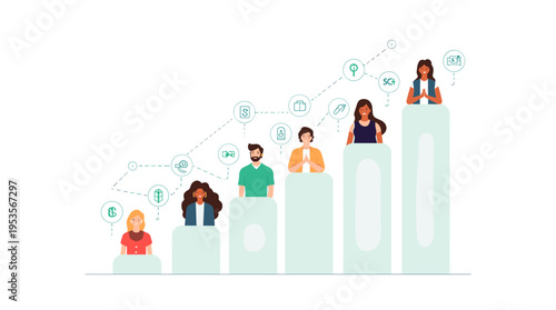 A woman gazes thoughtfully into the distance, capturing a sense of contemplation and hope. Ideal for illustrating themes of ambition, dreams, or perso