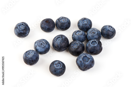 Fresh Blueberries, isolated on white background