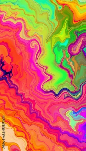 Vibrant abstract composition of swirling alcohol ink, creating translucent layers and luminous color effects,  translucent,  graphic