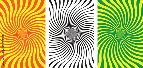 Abstract zebra striped background with black and white geometric swirl pattern creating an optical illusion texture design