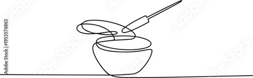 Pottery sculpting, continuous lines on transparent background. One line design vector illustration. one line Icon drawing