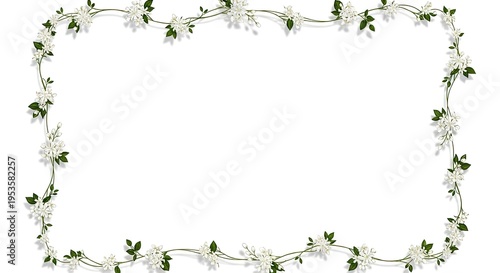 Beautiful mother's day floral border frame for greeting cards and gifts