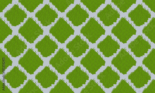 Car Parking Concrete Cells. Grass Protection Tiles. Rectangular seamless pattern.