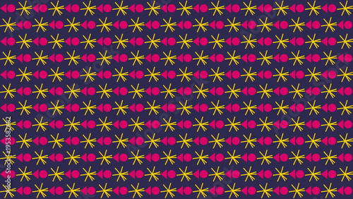 Abstract Floral Pattern On Dark Background vector background