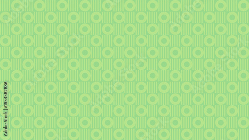 Subtle Green Textured Rings and Stripes Pattern vector background
