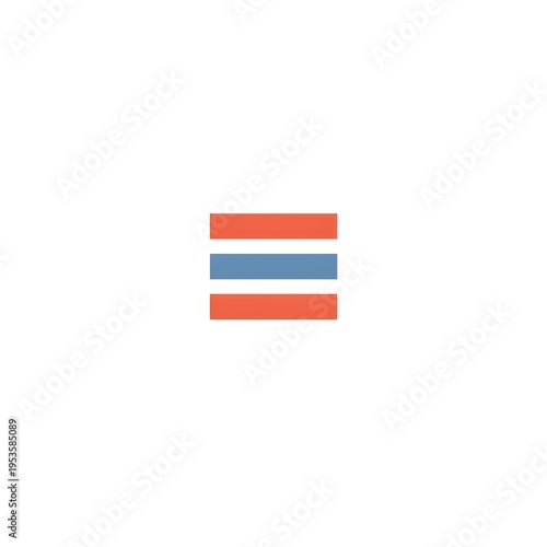 minimalist design with three horizontal bars red and blue arranged symmetrically on white background resembling abstract flag Free Download minimalist design with three horizontal bars red and blue arranged symmetrically on white background resembling abstract flag - GFXLoad
