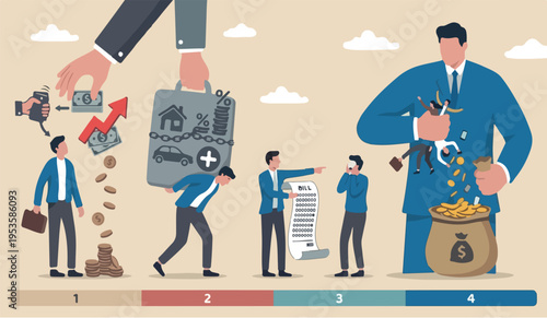 Tax hike go to the we vernment increase tax or can steal money from people, debt or loan interest to pay off, unethical people overcharge bills, greed businessman hold small people shaking to get all