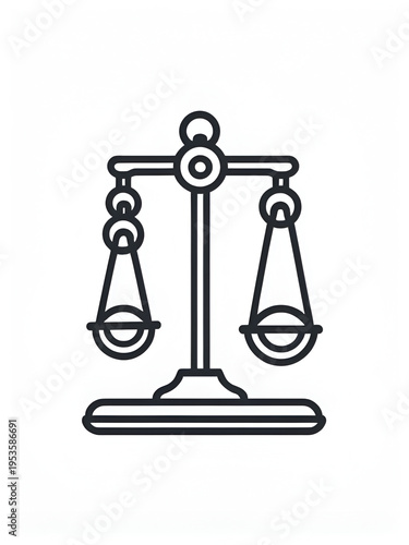 weight icon simple vector outline logo