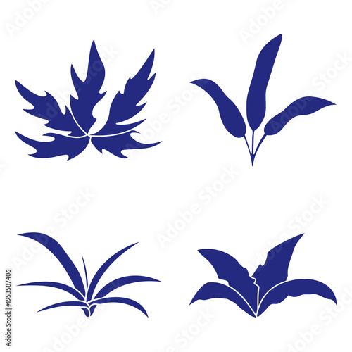 Nature Grass Vector Icon Set