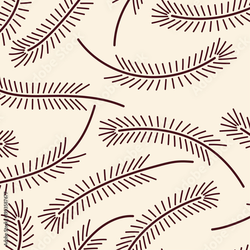 Pine Needles artful useful trendy stylish design vector Illustration beautiful colorful background