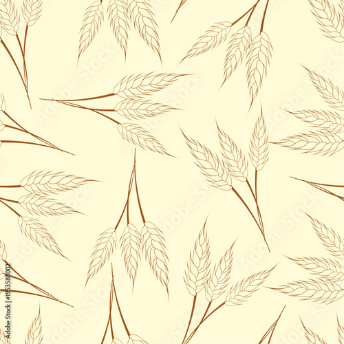 Whole grain artful useful trendy stylish design vector Illustration gorgeous colorful background