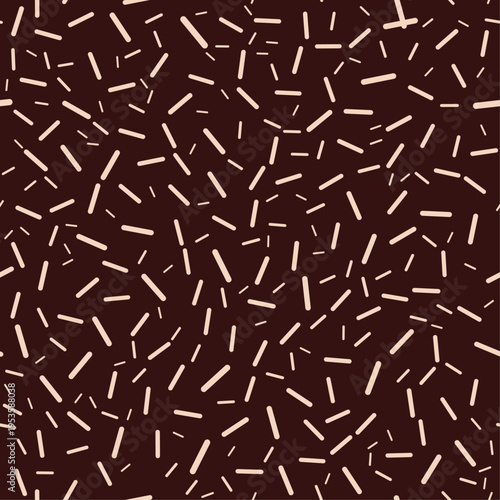 Chocolate sprinkles artful useful trendy stylish design vector Illustration gorgeous colorful background